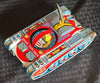 Vintage Japan Tin Friction Space Explorer Space Tank