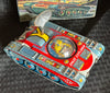 Vintage Japan Tin Friction Space Explorer Space Tank