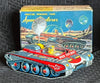 Vintage Japan Tin Friction Space Explorer Space Tank