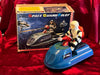 Vintage Battery Operated Asakusa Japan Space Guard Pilot Space Cruiser