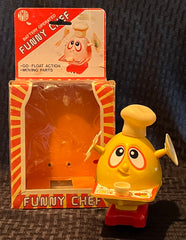 VINTAGE HONG KONG IMCO BATTERY OPERATED FUNNY CHEF ROBOT