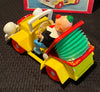 Vintage Battery Operated Alsp Japan Comic Jumping Jeep