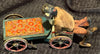 VINTAGE FERNAND MARTIN WIND UP TIN L'AUTOPATTE FRUIT VENDOR CART