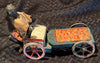 VINTAGE FERNAND MARTIN WIND UP TIN L'AUTOPATTE FRUIT VENDOR CART