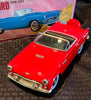 Vintage Japan Tin Friction 1956 Thunderbird Convertible