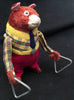 Vintage Toyland Japan Wind Up Acrobat Bear