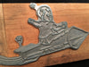 Rocket To The Moon VIntage Printing Block