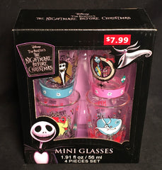 2019 Nightmare Before Christmas Four Piece Mini Glass Set
