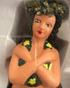 Hand Painted Porcelain Dash Board Hula Doll