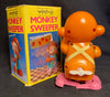 Vintage Hong Kong Wind Up Monkey Sweeper