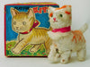 Vintage Japan Wind Up Playful Kitty