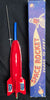 Vintage Red Space Rocket With Launcher