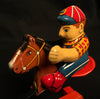 Vintage Japan Tin Boy On Rocking Horse