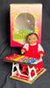 Vintage China Wind-up Little Performer Xylophone Playing Girl