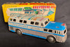 Vintage Daiya Japan Seattle Tin Friction Greyhound Bus