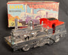 Vintage Japan Wind Up Mechanical Silver Locomotive