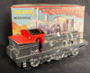 Vintage Japan Wind Up Mechanical Silver Locomotive