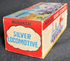Vintage Japan Wind Up Mechanical Silver Locomotive