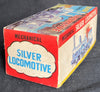 Vintage Japan Wind Up Mechanical Silver Locomotive