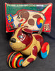 Vintage China Tin Push and Go Dog With Ball