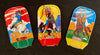Vintage Japan Tin Western Theme Whistles