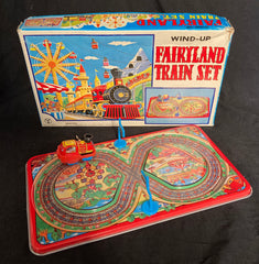 Vintage Yonezowa Japan Wind Up Fairyland Train Set