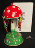 Tin Wind Up Toadstool With Gnomes