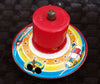 Vintage Japan Tin Whistling Space Top