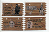 Set Of Four Vintage Comic Plaques