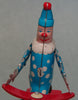 Vintage Tin Wind Up Roli Zoli Clown Riding Scooter