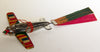 Occupied Japan Tin Flagged Airplanes and Bamboo Flying Stick