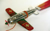 Occupied Japan Tin Flagged Airplanes and Bamboo Flying Stick