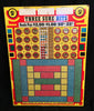Vintage THREE SURE HITS Gambling Punch Board Game