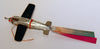 Occupied Japan Tin Flagged Airplanes and Bamboo Flying Stick
