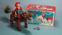 Vintage Japan Wind Up Ride Em Cowboy